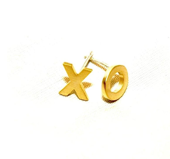 XO Gold Stud Earrings