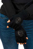 Skull Fingerless Gloves