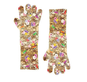 Animal Floral Knit Glove