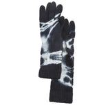Black Tie Dye Knit Gloves