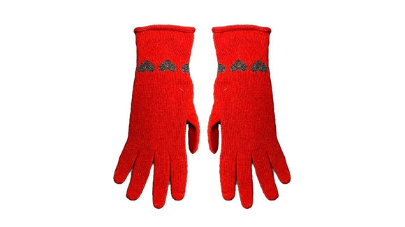 Heart Knit Gloves