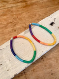 African Vinyl Rainbow Bracelet