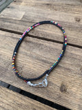 African Vinyl Beaded Mask Chains w/ Multicolored Spacers