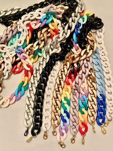 Wide Resin Links Mask Chain