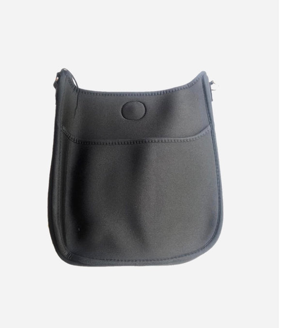 Black Non-Perforated Messenger- STRAP NOT INCLUDED