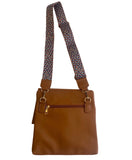 Soft Faux Leather Flap Bag w/ Novelty Strap