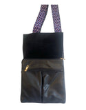 Soft Faux Leather Flap Bag w/ Novelty Strap
