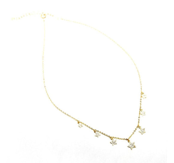 CZ Stars Short Necklace