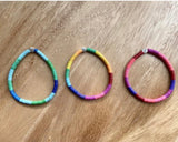 African Vinyl Rainbow Bracelet