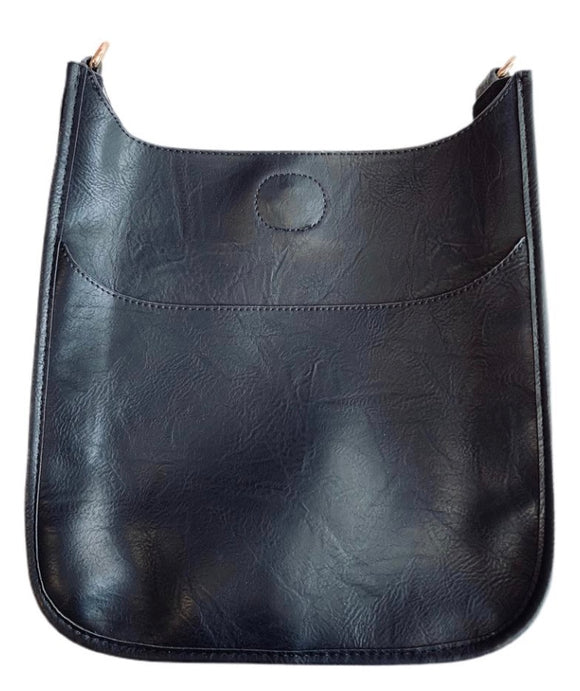 VEGAN Leather Classic Messenger- NO STRAP ATTACHED