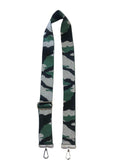 2" Adjustable Camouflage Bag Strap w/Metallic Thread-ASSORTED SILVER HARDWARE