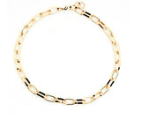 Thick Flat Link Chain Choker