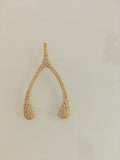 Thin Flat Link Chain Necklace w/ Charm