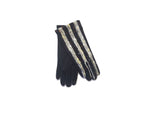 Speckle Stripe Embroidery Gloves